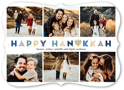 Decorative Display 5x7 White  Holiday Card