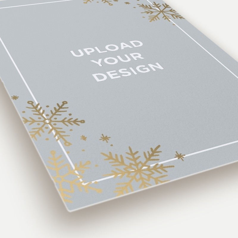 Upload Your Own Snowflake Holiday Card