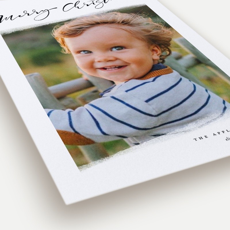 Angled Snapshot Holiday Card