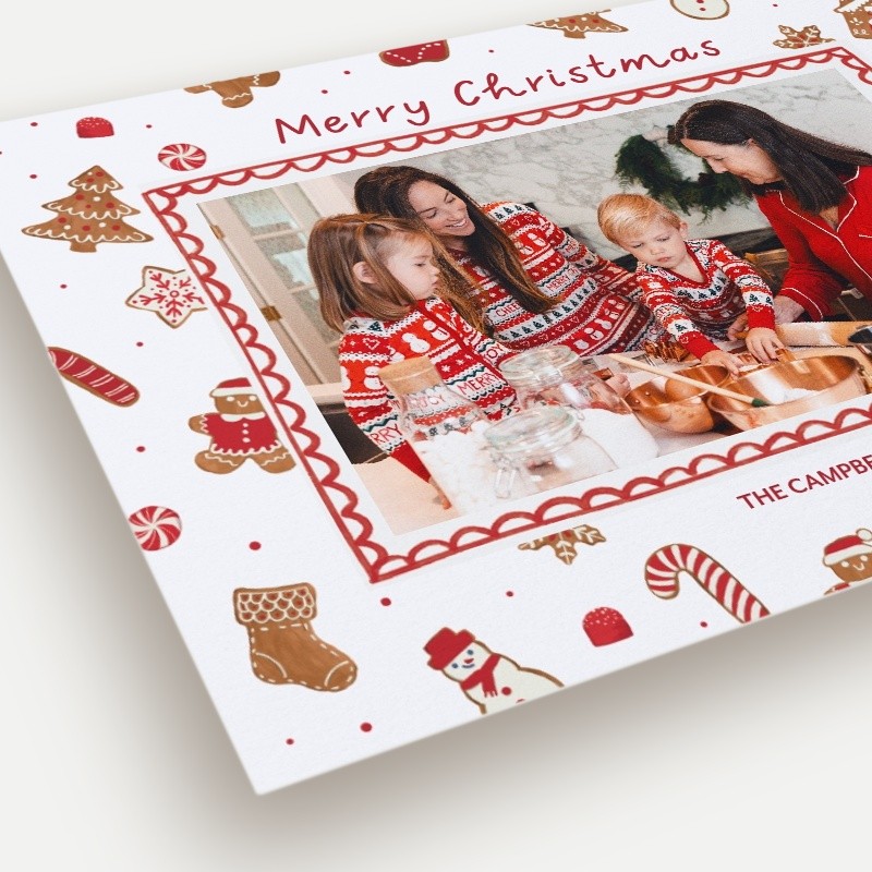 Little Sleepies Gingerbread Flurry Holiday Card