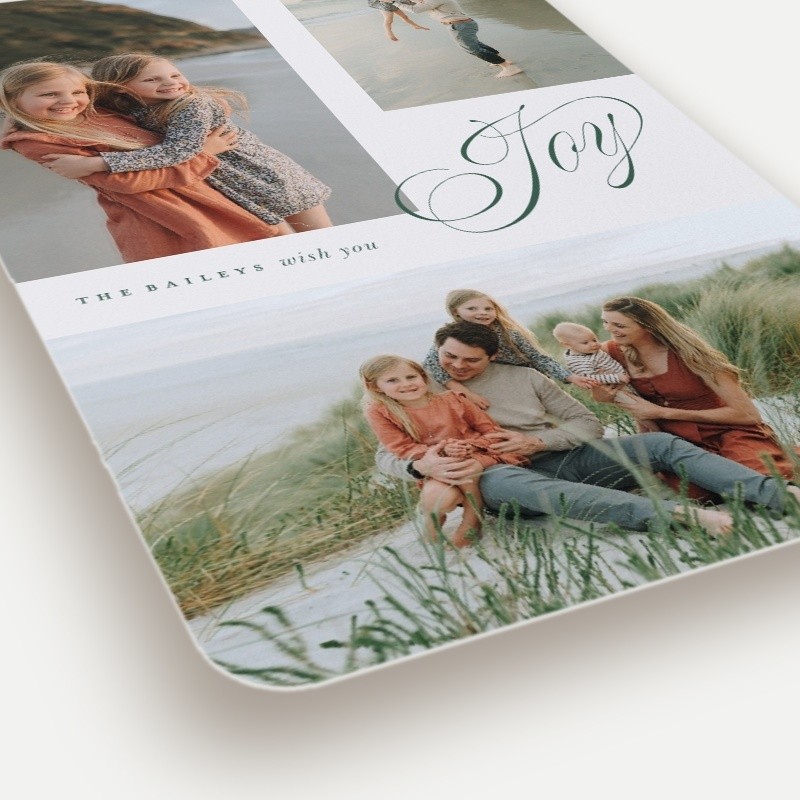 Joy Script Holiday Card