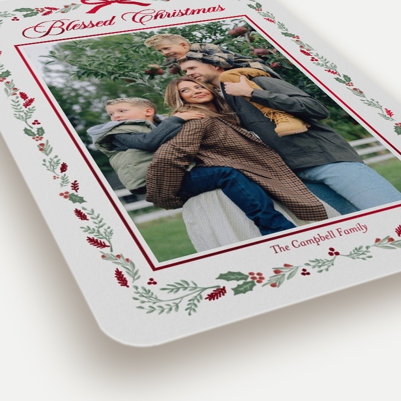 Painted Botanical Holiday Card