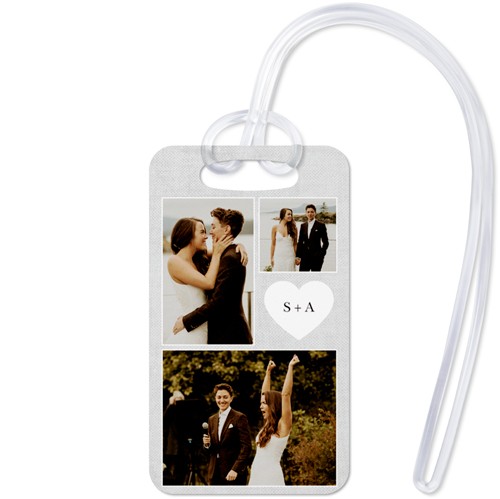 Travel Love Buddies 2x3 White  Luggage Tag