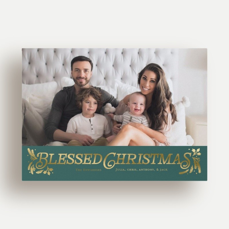 Botanical Banner Holiday Card
