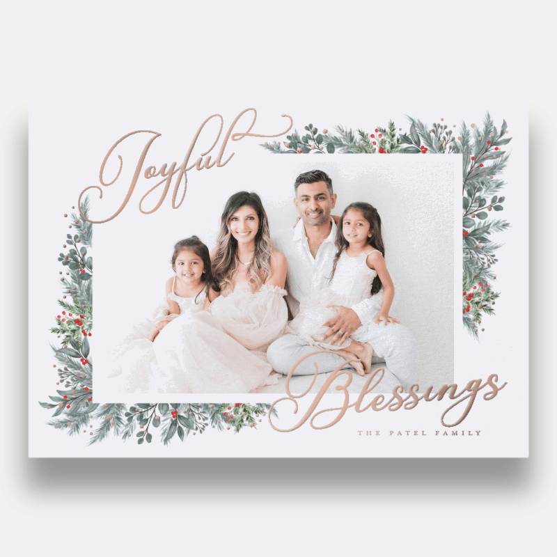 Wrapped Botanicals Holiday Card
