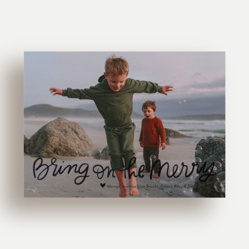 Joyful Script Holiday Card