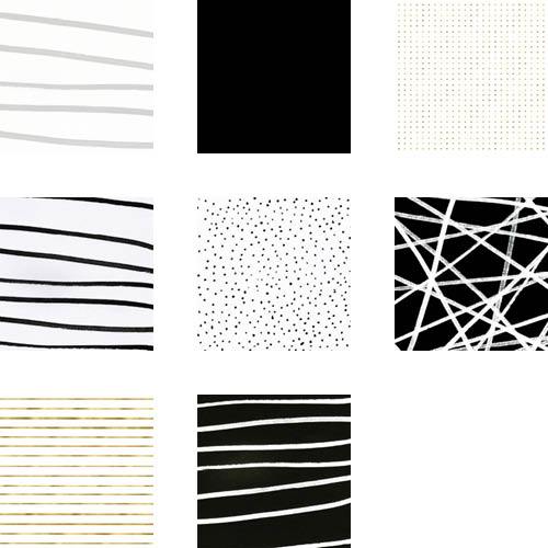 Black and White Confetti Shine 8x8 undefined  Premium Album