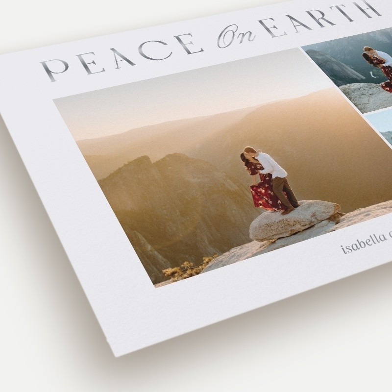Luminous Peace Religious Christmas Card