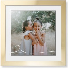 Double Heart Line Art