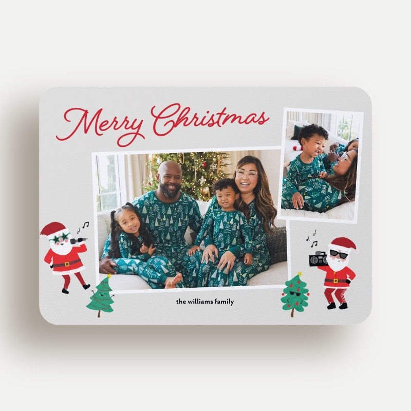 Little Sleepies Santa's Grooves Holiday Card