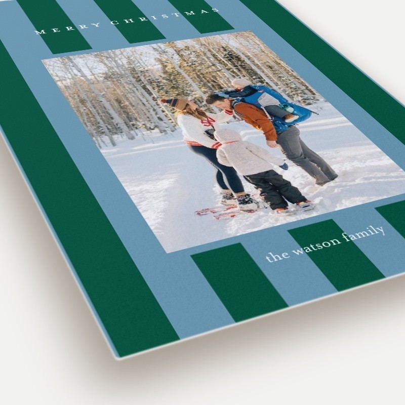 Candy Stripes Holiday Card
