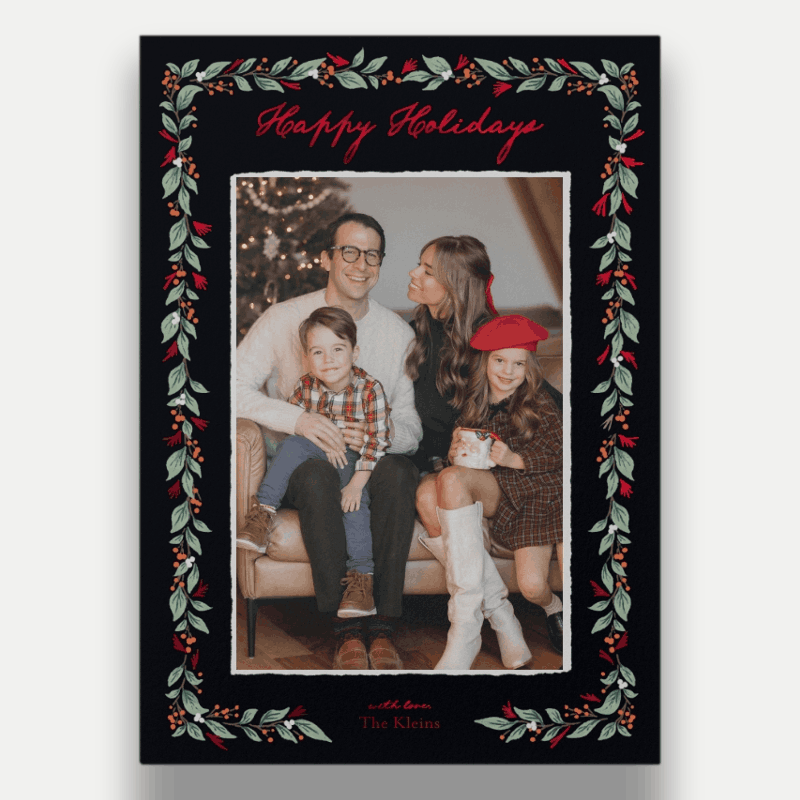 Botanical Frame Holiday Card