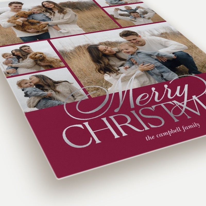 Elegant Trio Holiday Card