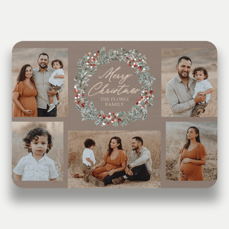 Berry Wreath Holiday Card