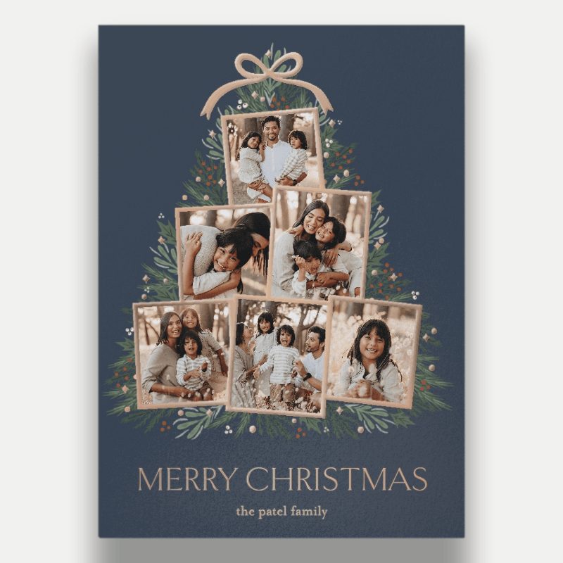 Tree Collage Holiday Card