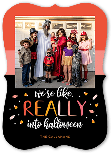 Really Into It 5x7 Pink  Halloween Card