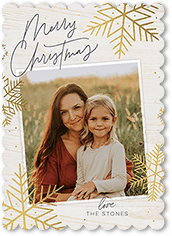 Rustic Foil Snowflakes