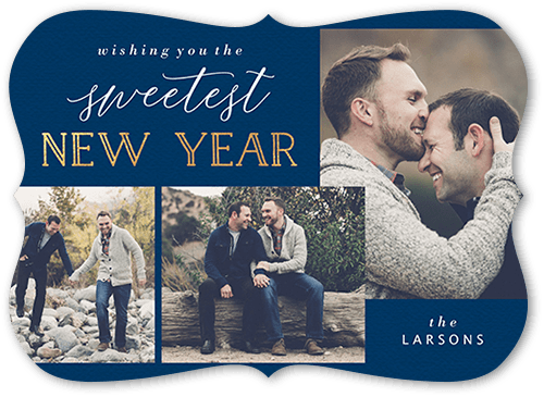 Sweetest Wish 5x7 Blue  Rosh Hashanah Card