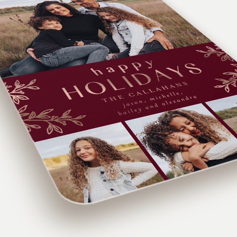 Foliage Frame Holiday Card
