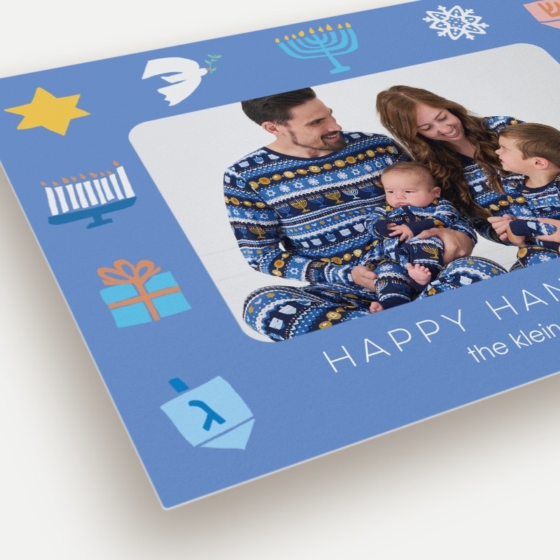 Little Sleepies Hanukkah Checks Hanukkah Card