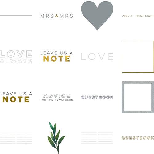 Elegant Wedding Guestbook 11x14 undefined  Premium Album