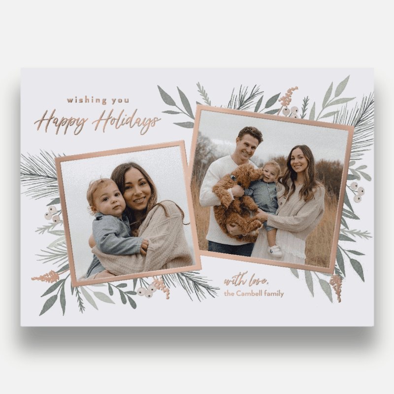 Elegant Botanicals Holiday Card