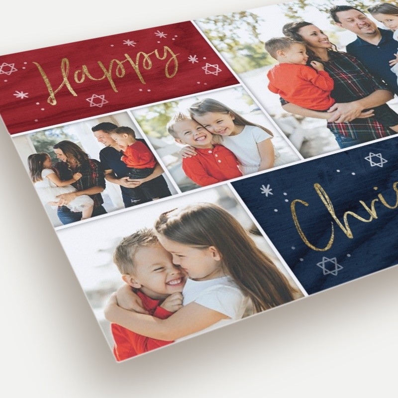 Rustic Chrismukkah Hanukkah Card