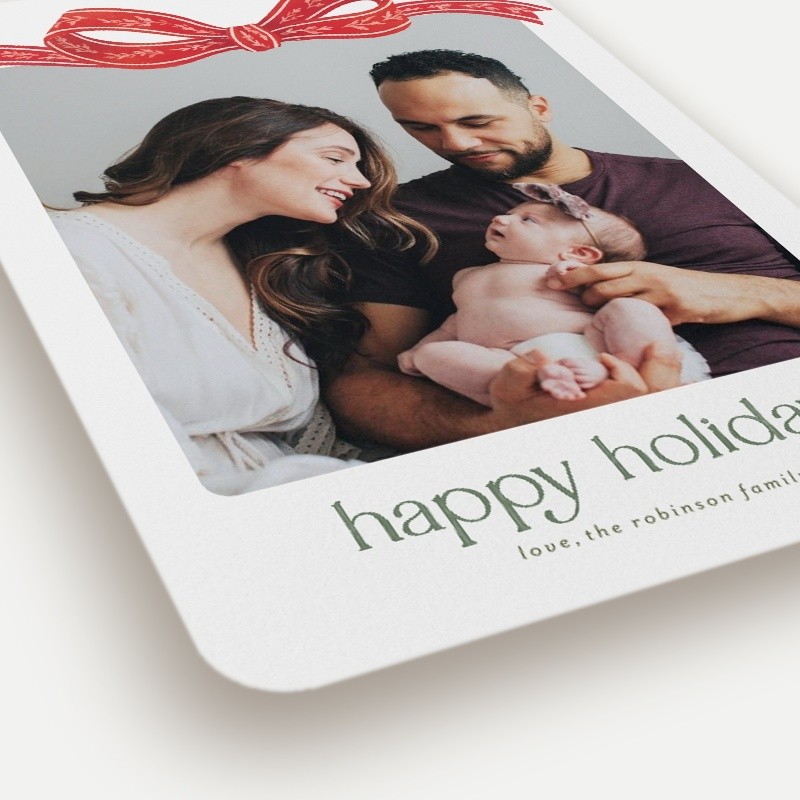 Gorgeous Bow Holiday Card