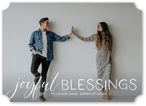 Season In Focus 5x7 White  Holiday Card