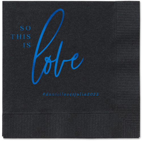 Black Napkins For Wedding Receptions