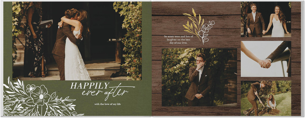 Rustic Gilded Wedding 8x11 undefined  Photo Book