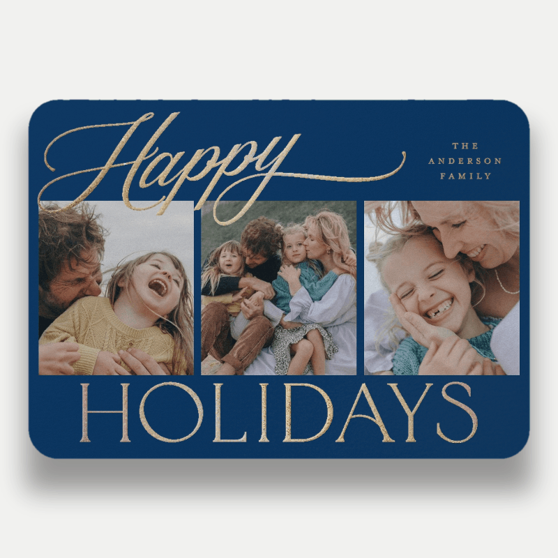 Script Serif Mix Holiday Card
