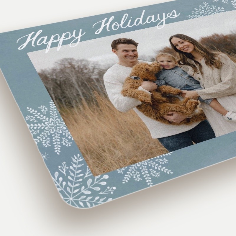 Scattered Snowflakes Holiday Card