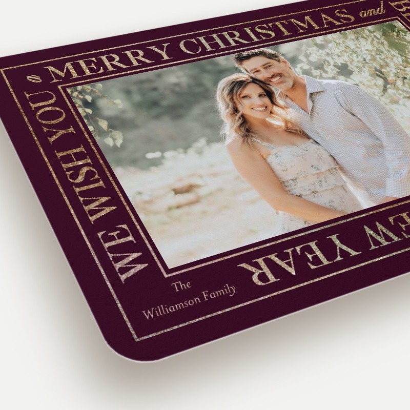 Wrapped Wishes Holiday Card