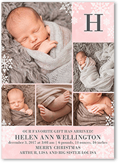 Wintry Monogram Girl