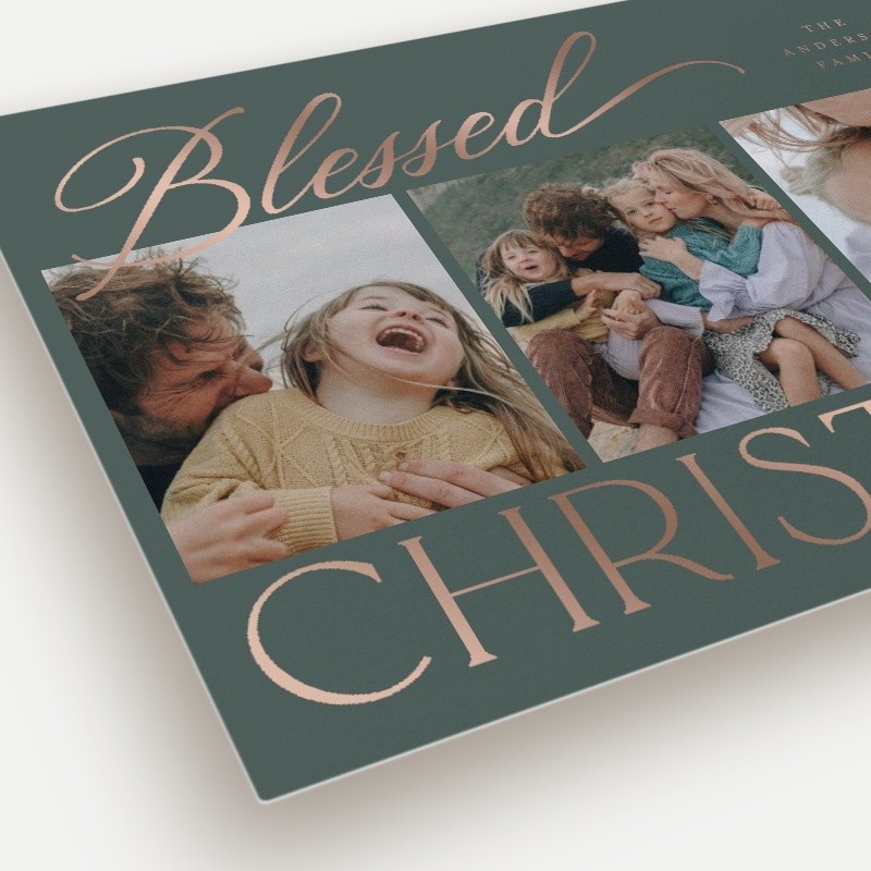 Script Serif Mix Holiday Card