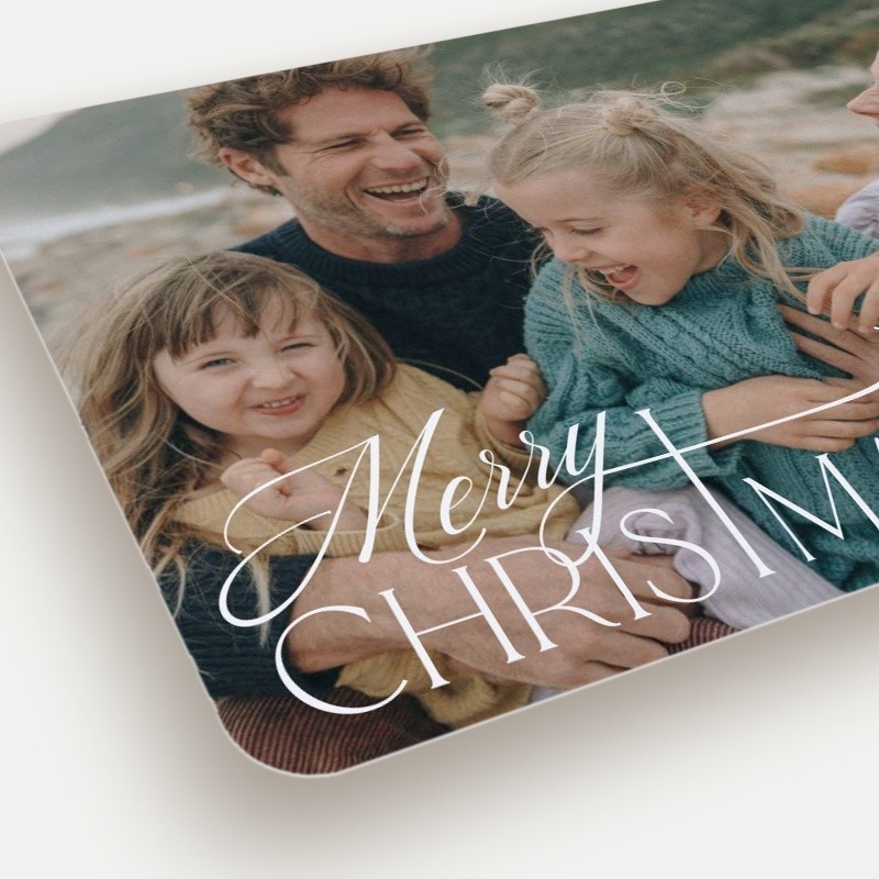 Elegant Swash Religious Christmas Card