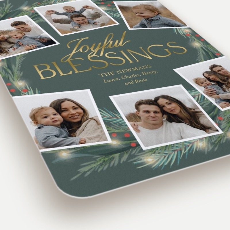 Encircled Wreath Holiday Card