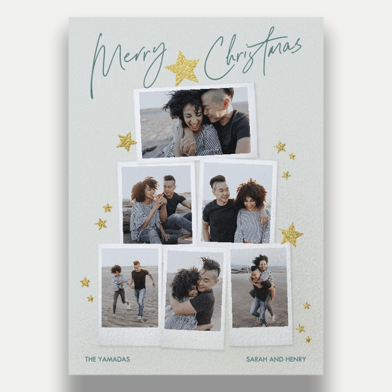 Starry Snapshots Holiday Card