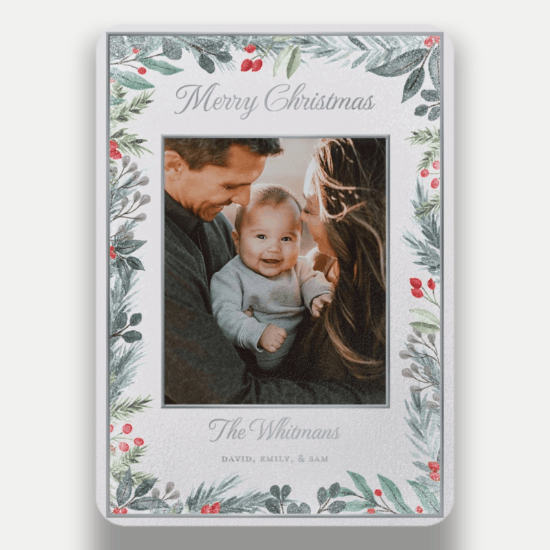 Berry Greenery Holiday Card