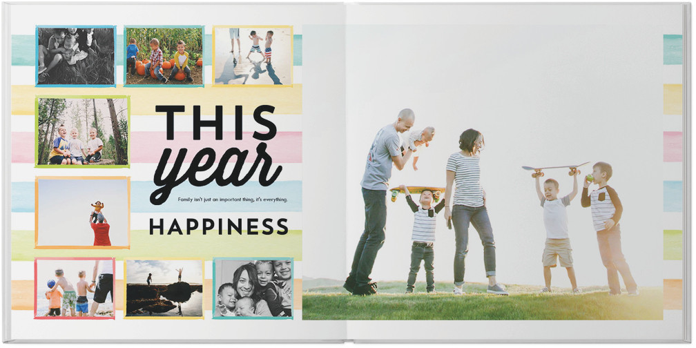 Watercolor Year in Review 10x10 undefined  Photo Book