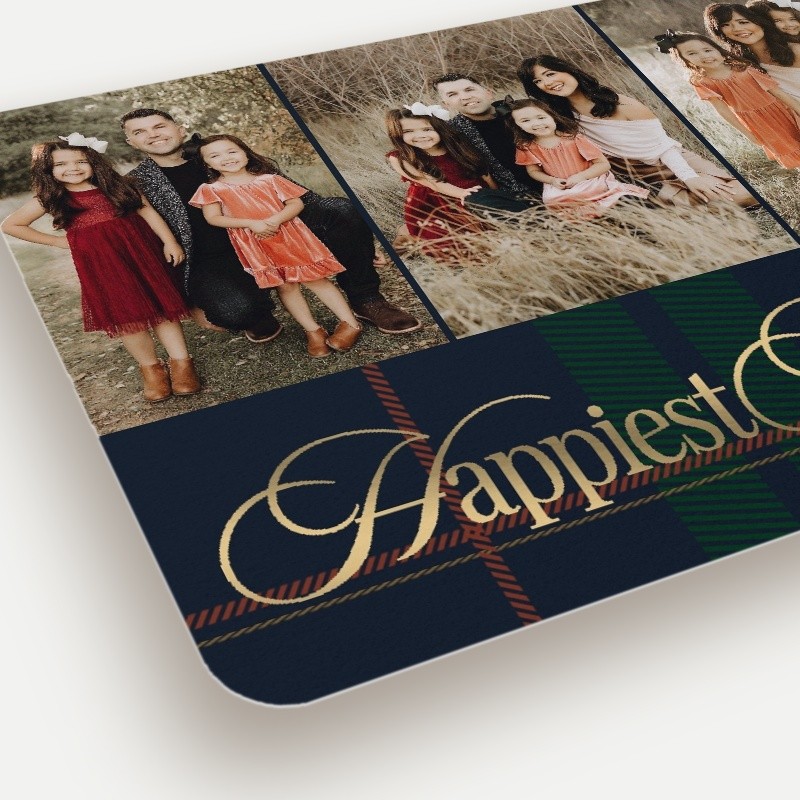 Preppy Plaid Holiday Card