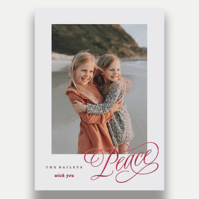Joy Script Holiday Card