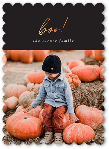 Clean Boo 5x7 Gray  Halloween Card