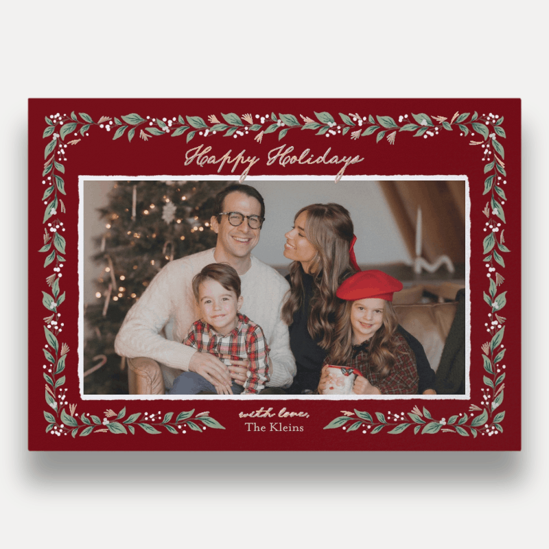 Botanical Frame Holiday Card