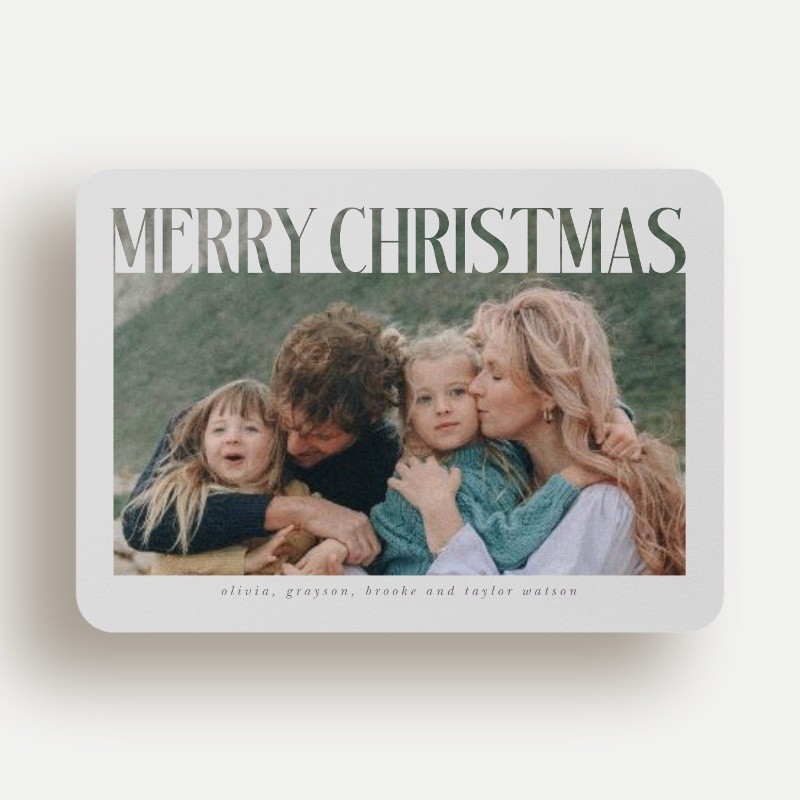 Bold Knockout Holiday Card