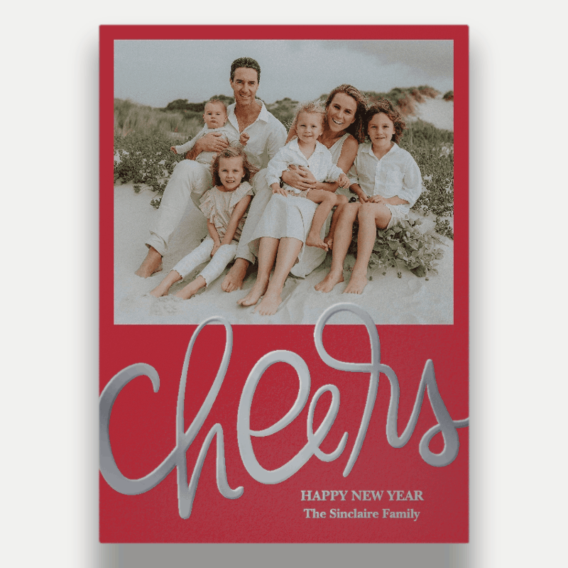 Brushed Joyful Holiday Card