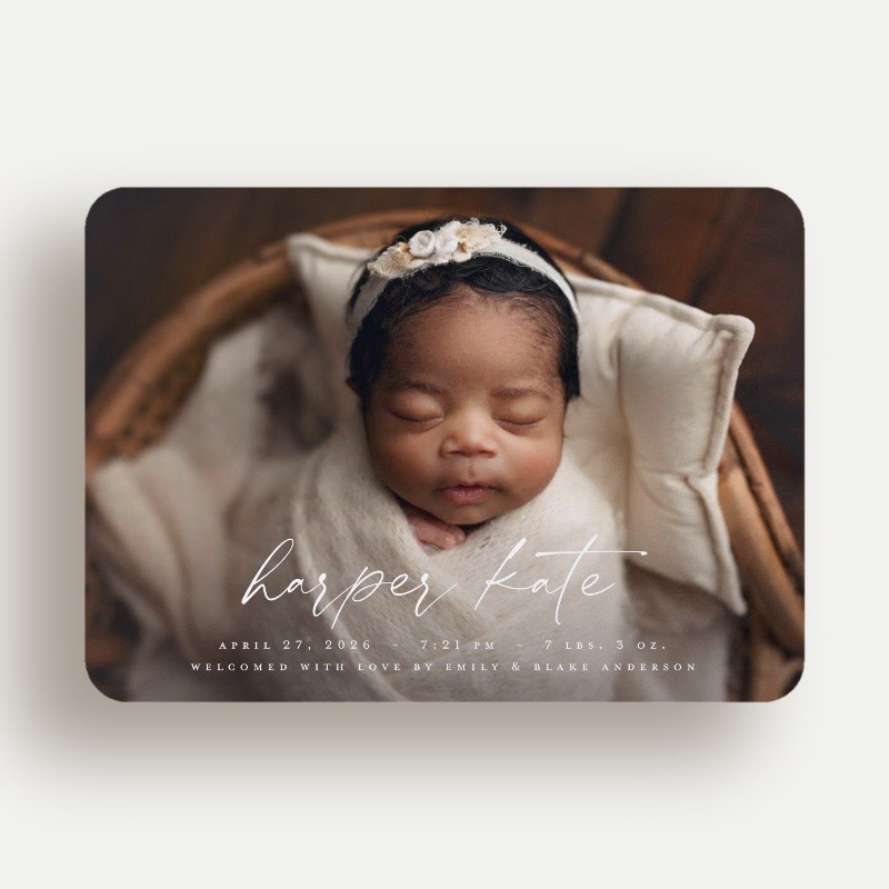 Little Welcome Birth Announcement