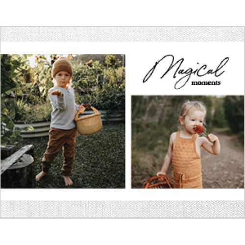 Black And White Rustic Calendar 8x11 undefined  Wall Calendar