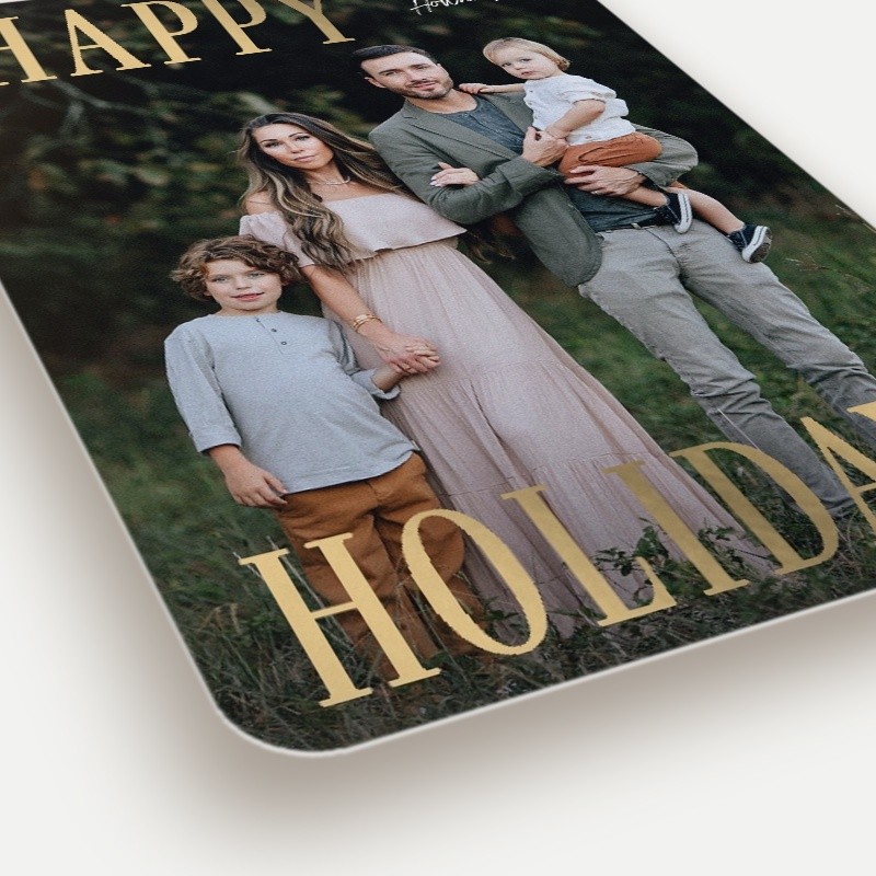 Classic Headline Holiday Card